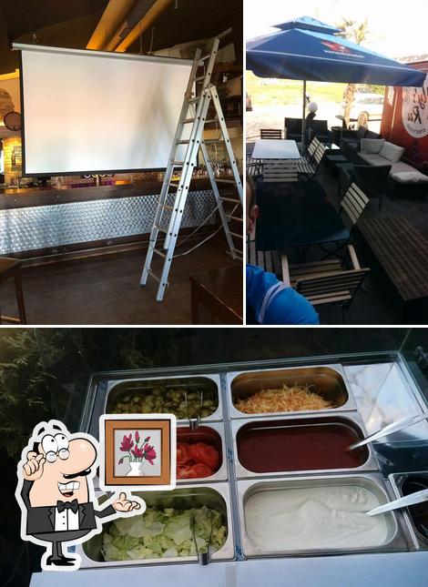 La interni e dolce del ristorante