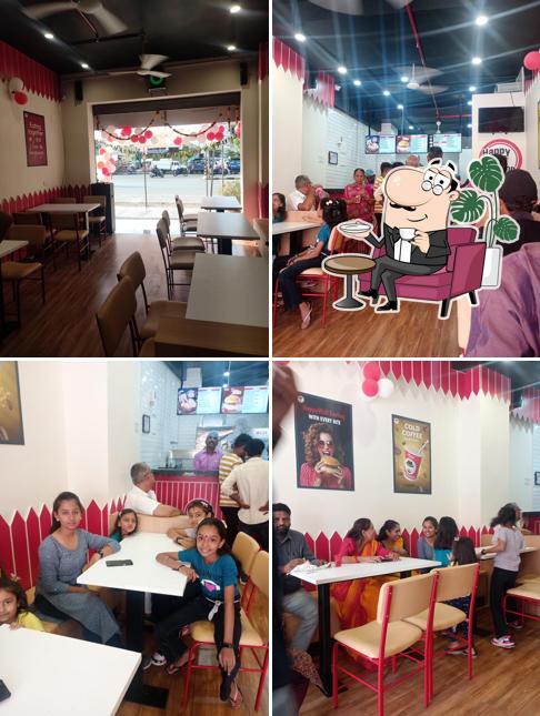 The interior of Ajay's Cafe - Krishna Nagar, Ahmedabad