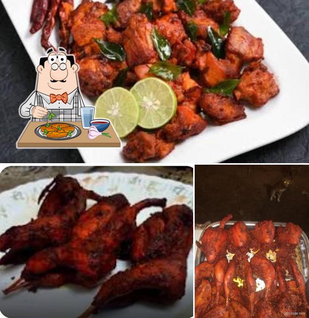 Chicken wings at Ajs chicken kabab center