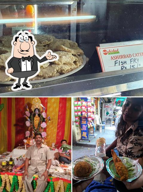 The image of interior and food at Ashirbad Caterers & Snacks Corner The image of interior and food at Ashirbad Caterers & Snacks Corner