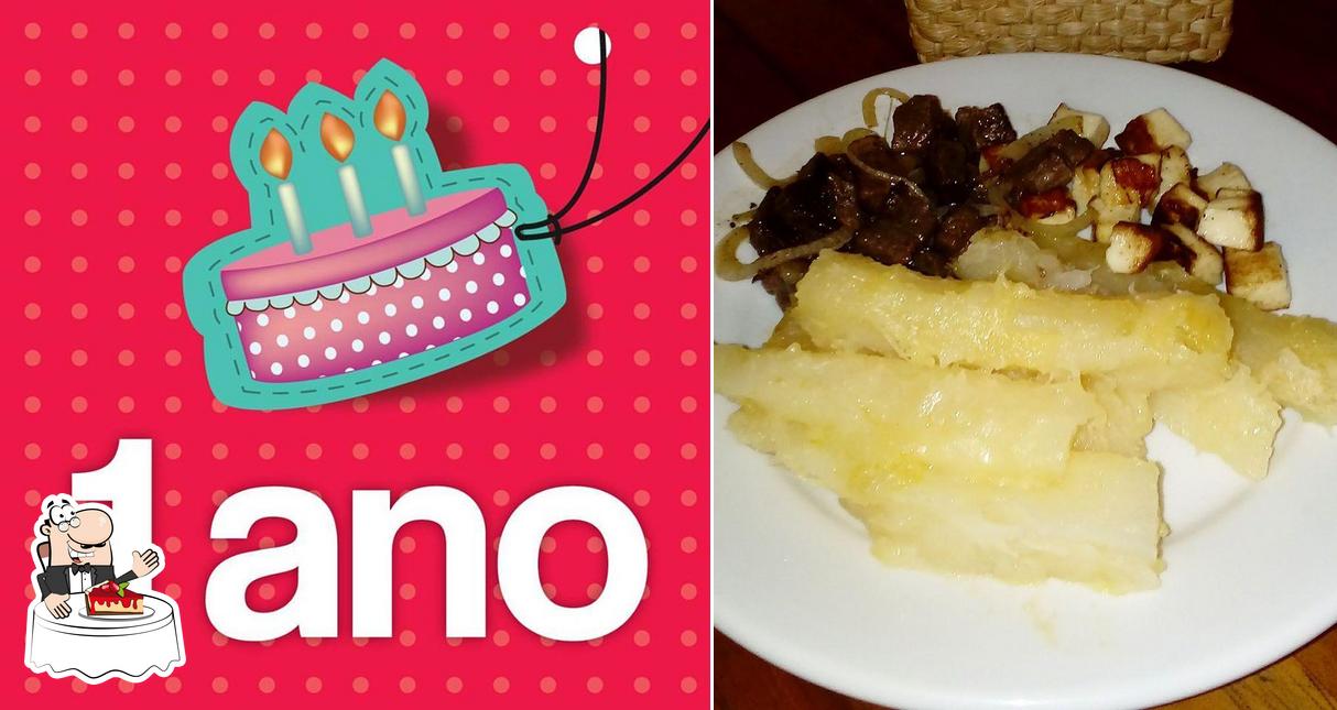 Dona Pimenta serve uma gama de sobremesas