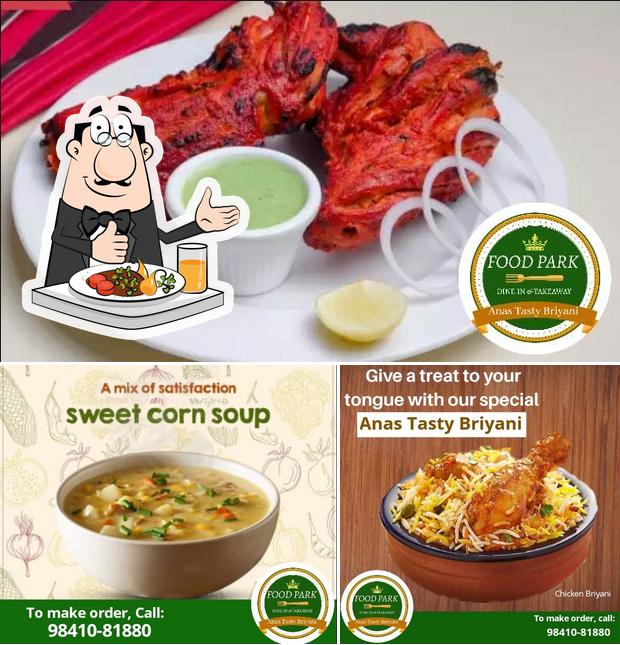 Meals at Food Park A/C Restaurant