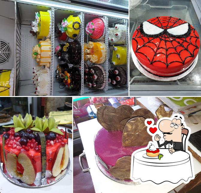 Maharishi mehi cake corner offers a selection of desserts