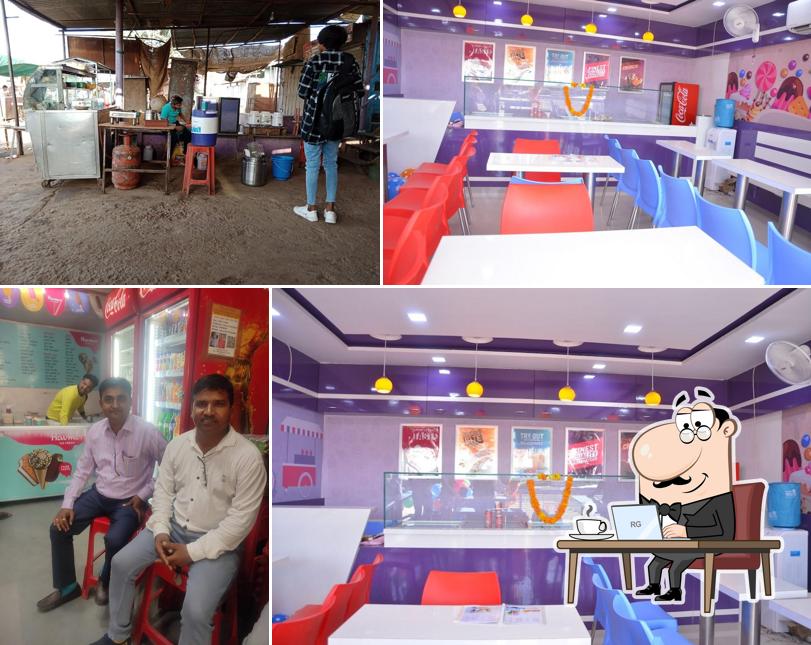 The interior of Mali Icecream Parlour