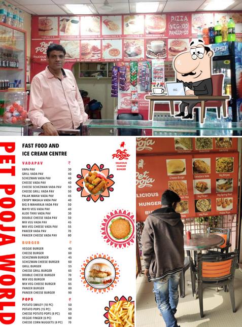 The interior of Pet pooja world