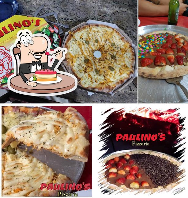 Pizzaria Paulino's serve uma escolha de sobremesas