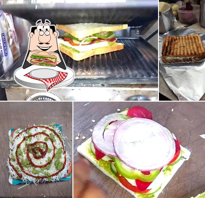 Club sandwich at Shrinathji Fastfood