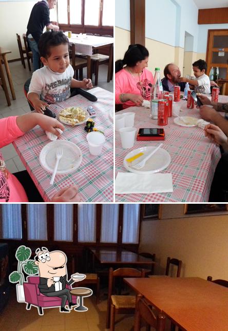 Gli interni di Trattoria Tiro al piattello