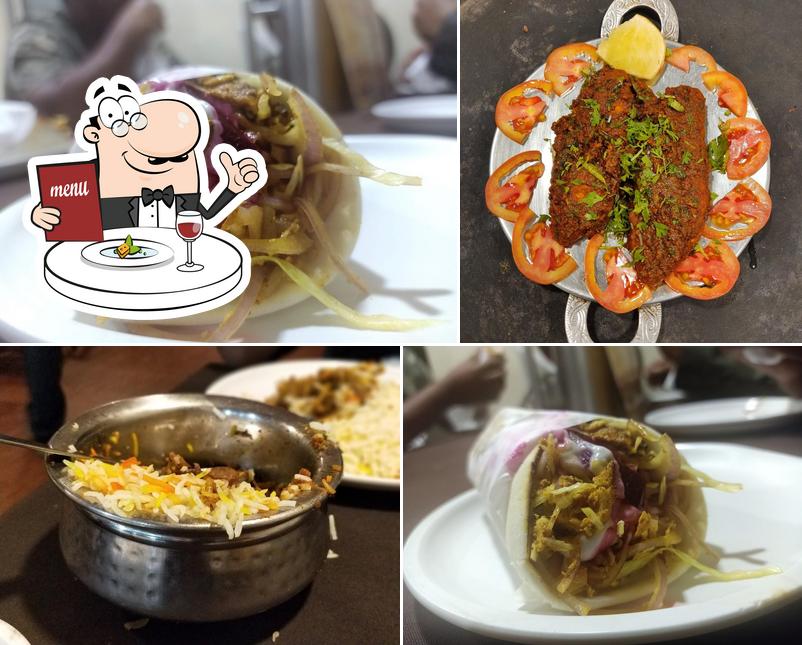 Food at Vikram's Zaffran Restaurant