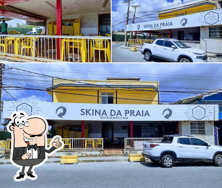 Desfrute da vista da área externa do Skina da Praia