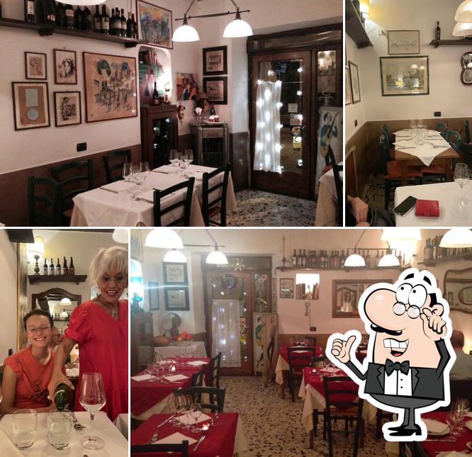 Gli interni di Taverna Ripetta