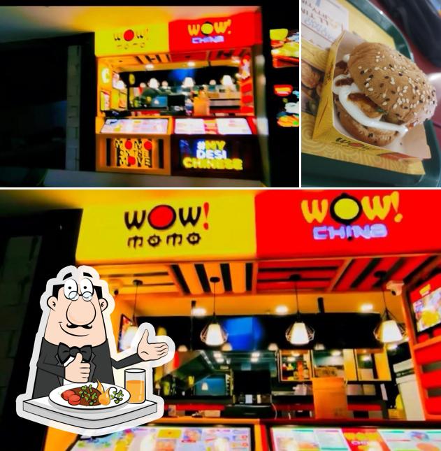 This is the photo showing food and interior at Wow! Momo