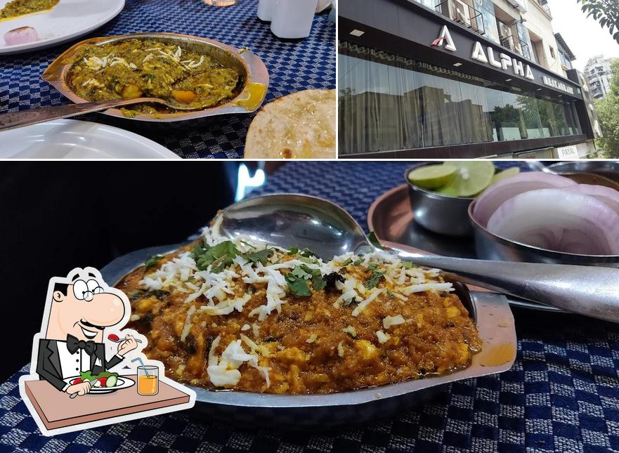 The photo of Alpha Restaurant’s food and exterior