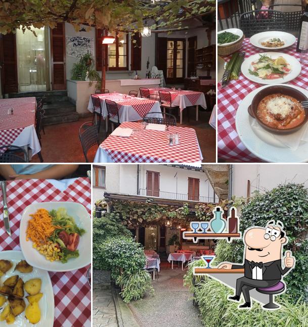 Dai un'occhiata agli interni di Osteria degli Amici