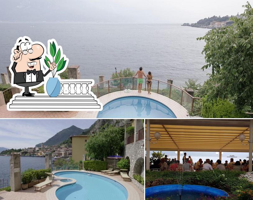 Curiosa tra la parte esterna di Hotel Ristorante le Palme