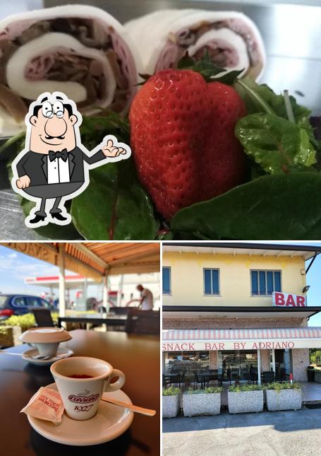 La interni e cibo del ristorante