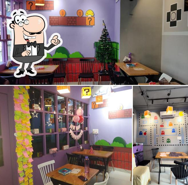 The interior of Firangi Falooda / Waffster Trichy