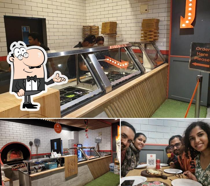 Check out how Flames Pizza looks inside