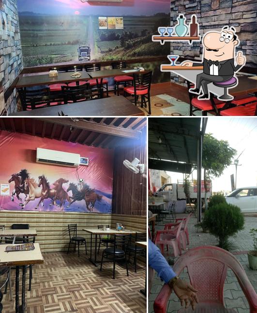 The interior of Rupinder Vaishno Dhaba