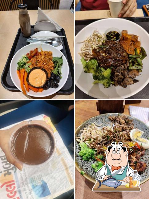 Grilled salmon at Vinz Nutribowl