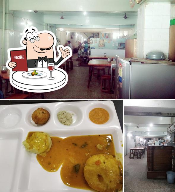 Among different things one can find food and interior at Sri sakthi hotel