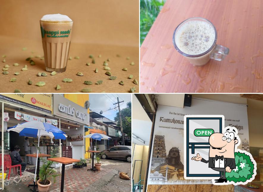 Among various things one can find exterior and drink at Kaappi Ready
