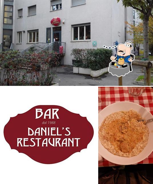 La cibo e esterno del ristorante