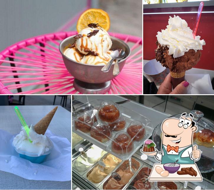 Bar Gelateria Oscar serve un'ampia selezione di dolci