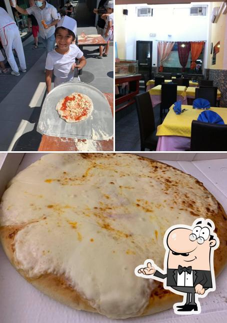 Questa è la foto che raffigura la interni e cibo di Fior Di Pizza Di Romano Arese