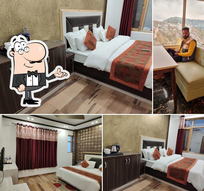 The interior of Hotel Narayan By Triund