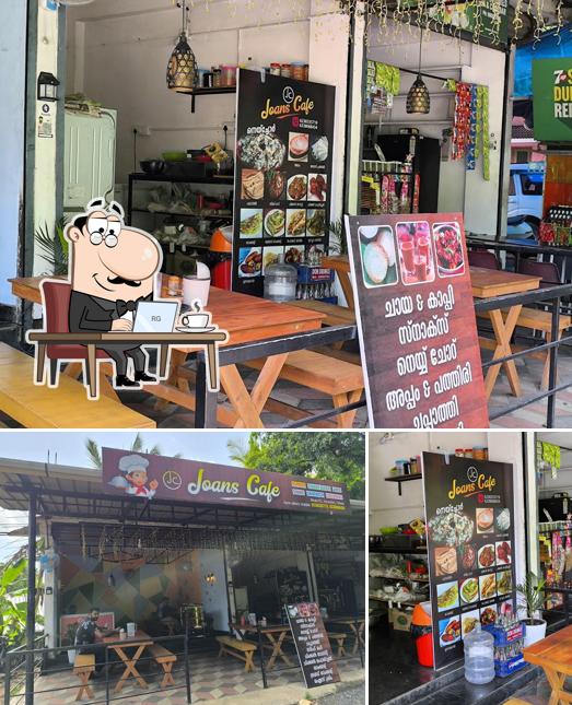 The interior of Loans cafe