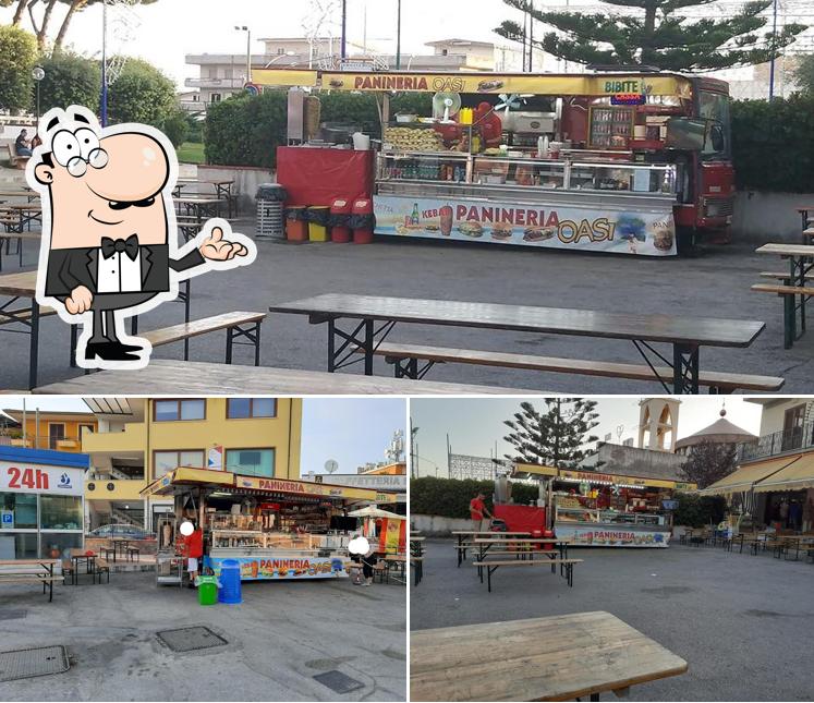 Gli interni di Oasi del panino