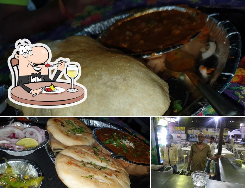 The picture of food and bar counter at Shreenath Punjabi Chinese Pizza Sandwich