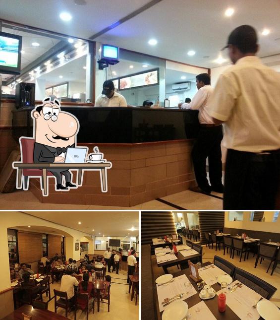 The interior of All Spice Kollam