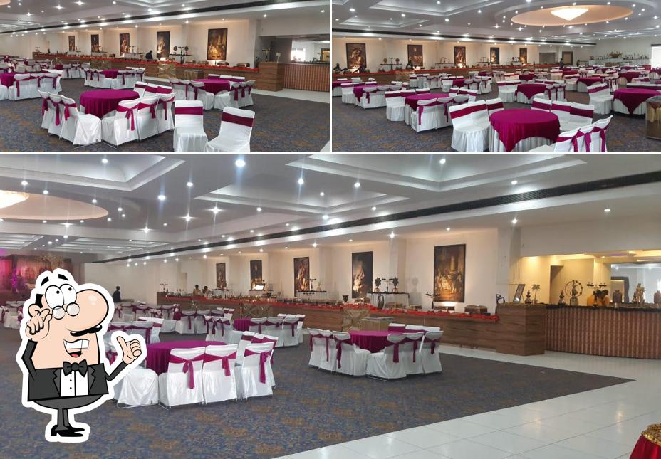 Take a seat at one of the tables at Dhanoa Resort