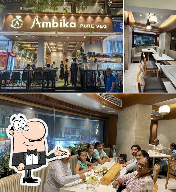 The interior of Hotel Ambika