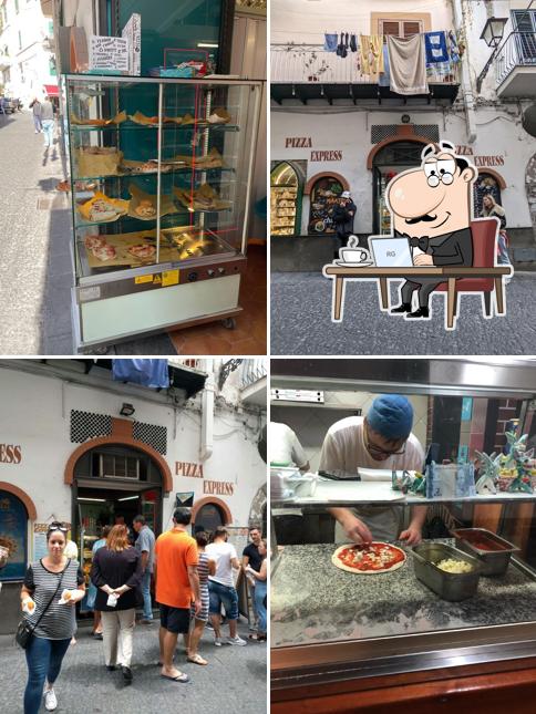 Gli interni di Pizza Express