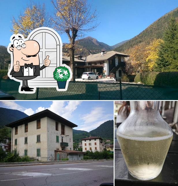 La esterno e birra del ristorante