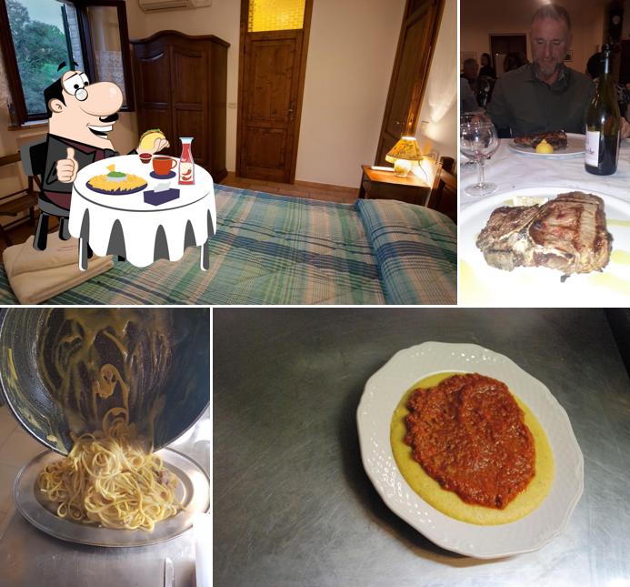 Piatto di formaggi al Agriturismo Santa Cristina
