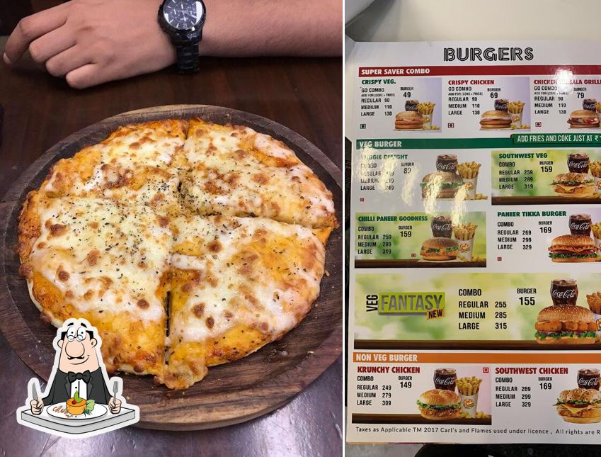 Meals at Carls and flames Silver Arc