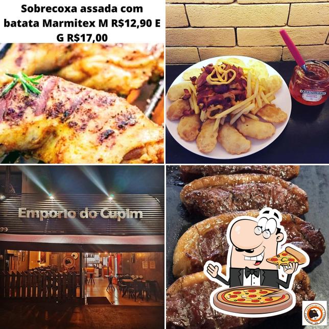 Escolha pizza no Empório Do Cupim