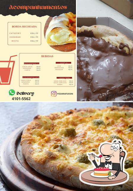 Pizzaria Fusion provê uma seleção de sobremesas