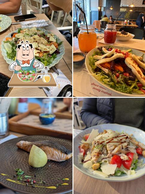 Greek salad at Stadio Unirii