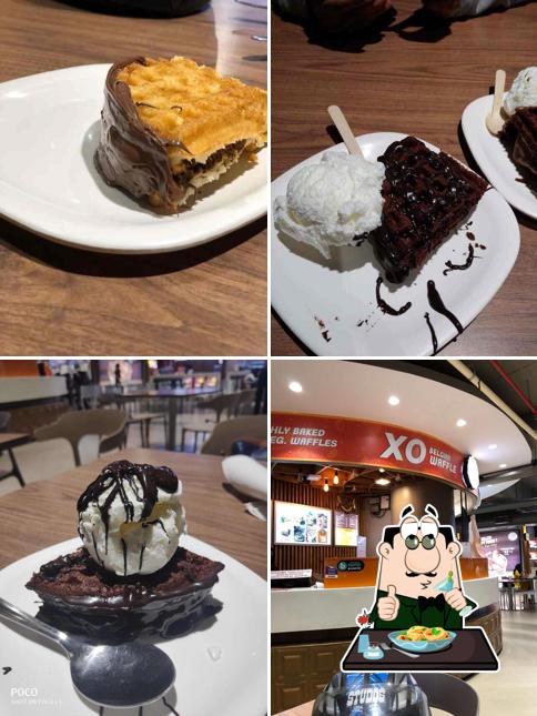 This is the photo displaying food and interior at XO Belgian Waffle Garuda mall