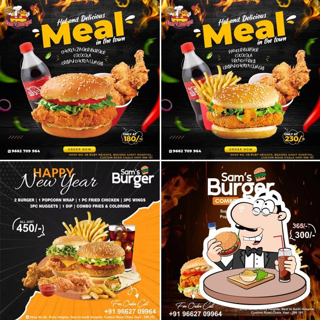 Hamburger at Sam's Burger