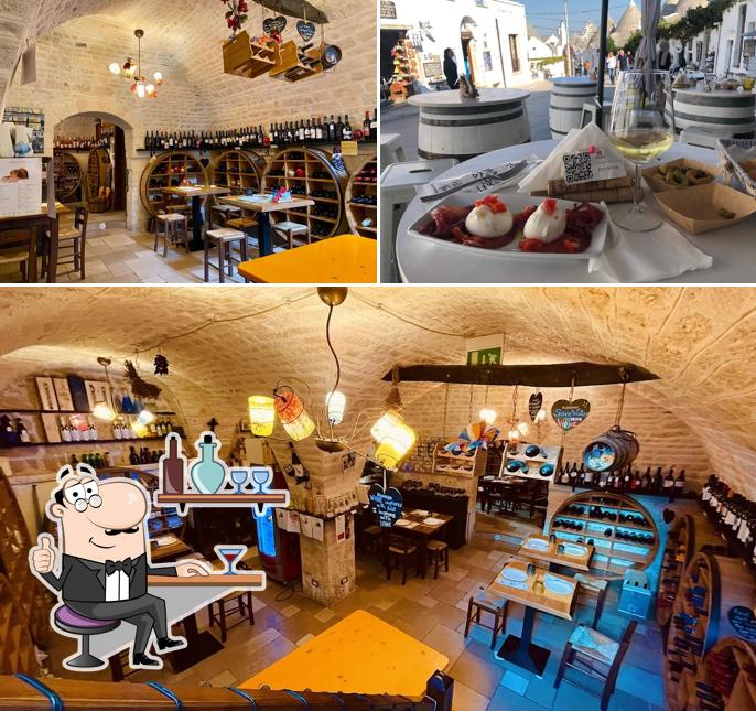 Dai un'occhiata agli interni di Trulli e Puglia Wine Bar