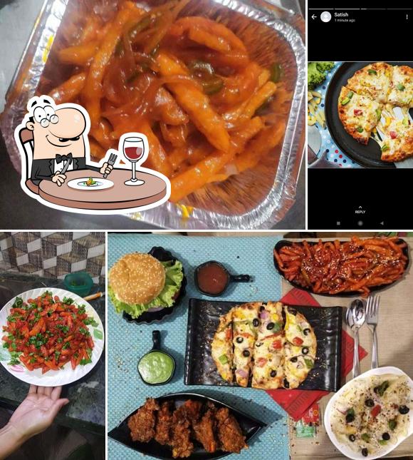 Food at Night City Cafe