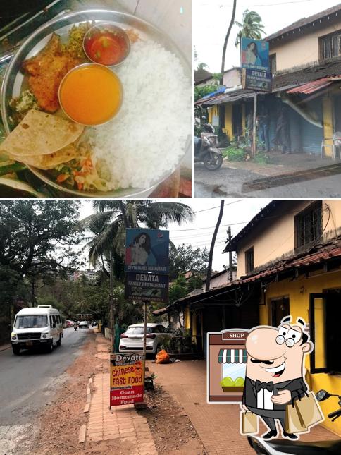 The picture of exterior and food at Devta Family Restaurant And Bar