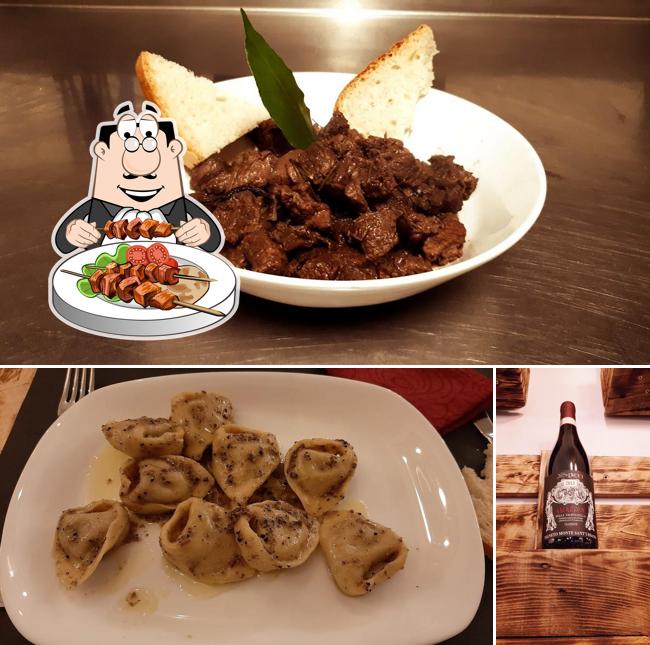 La cibo e birra del ristorante