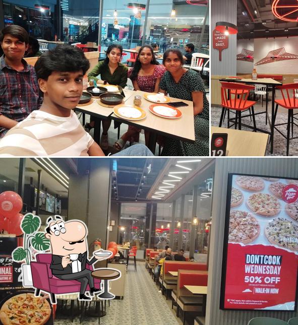 The interior of Pizza Hut Balanagar, Hyderabad